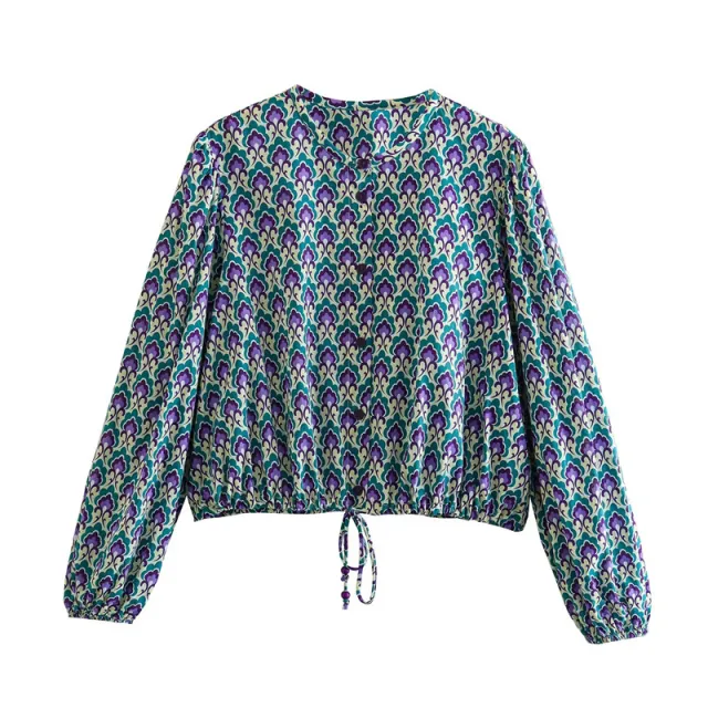 Cotton Printed Top Printed Pants Top S - Shop at LoveMi