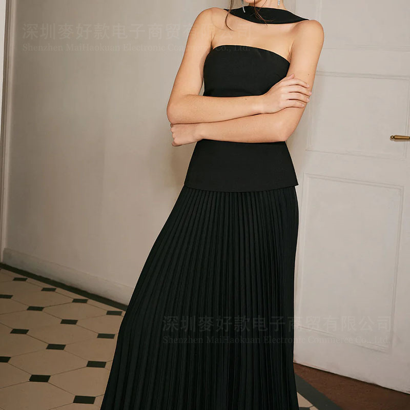 Sexy Sophisticated Type Casual All-matching Slim Fit Slimming Halter Dress