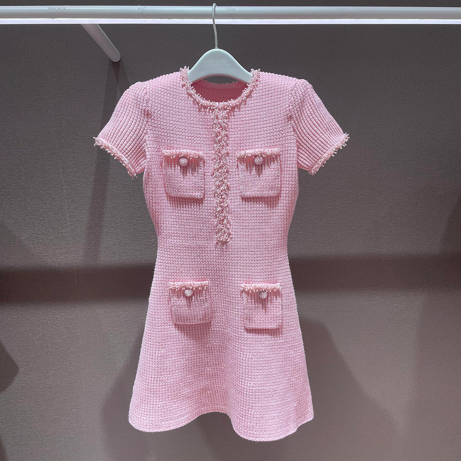 Crystal Dream Rose Knitted Dress