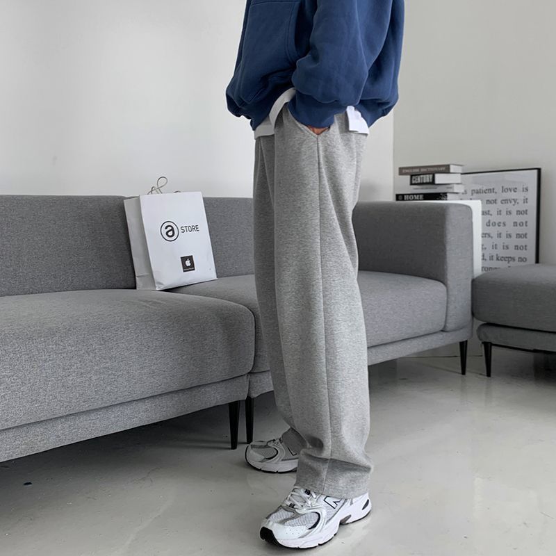 Loose Straight Wide Leg Sports Pants All-matching Cotton Casual Trousers