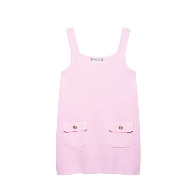 European And American Style Fashion Slim Knit Mini Dress Pink - Shop at LoveMi