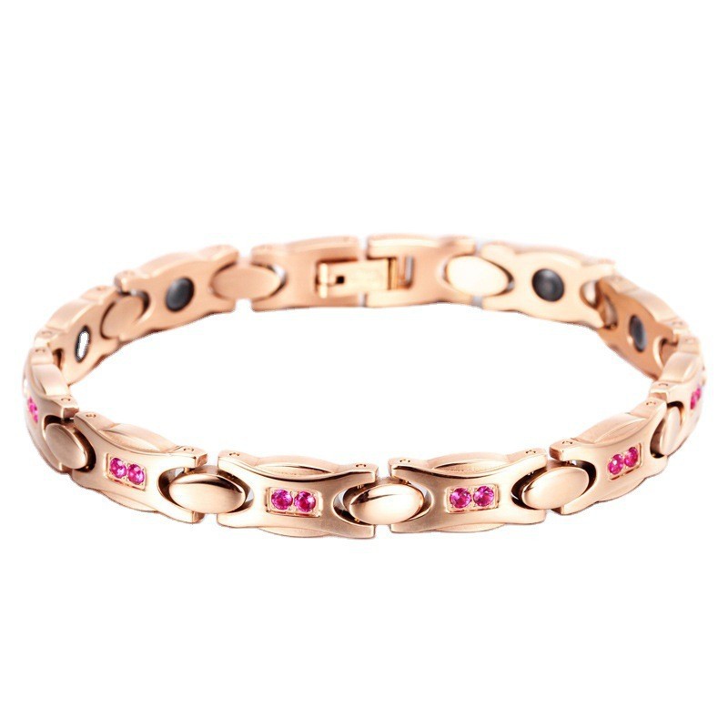Oval Beads Bottom Haematite Magnet Bracelet