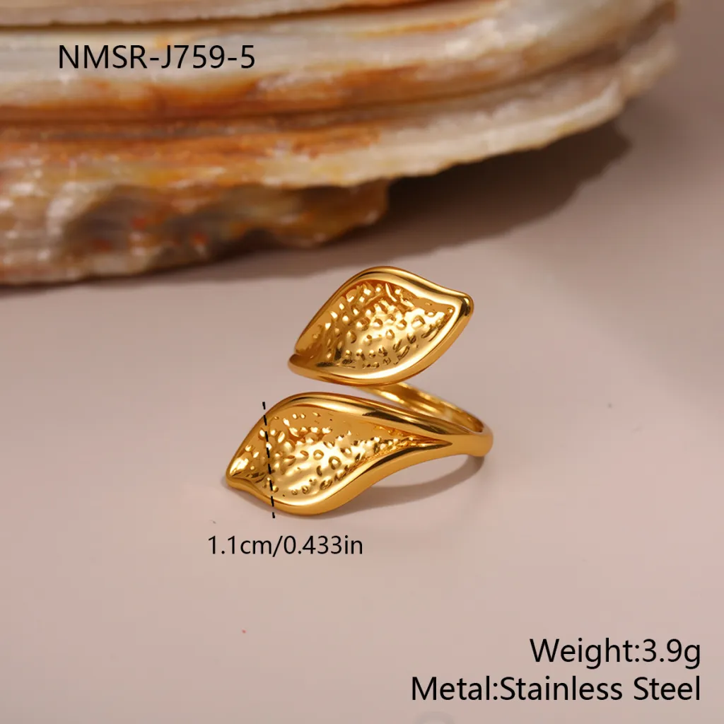 Fashion Geometry Pattern Flower Ocean Ring Open Design Bracelet - Nmsr J759 5