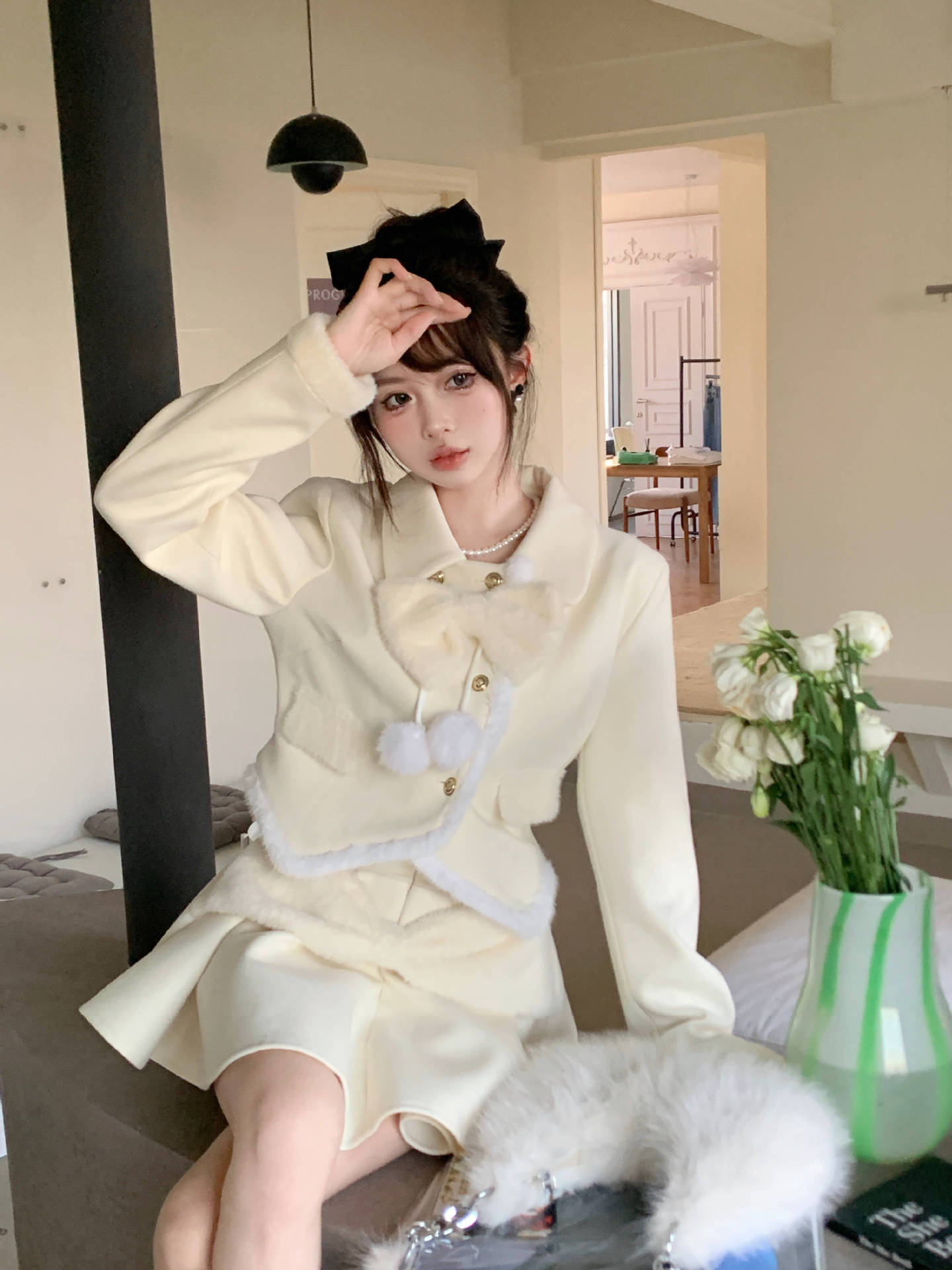 Women's High Waist A- Line Skirt Winter