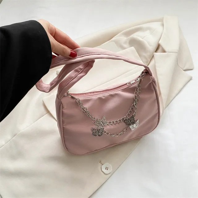 Retro Handbag Fashion Simple Shoulder Pink - Shop at LoveMi