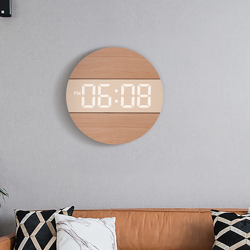 Creamy-style Home Wall Clock With A Unique Design