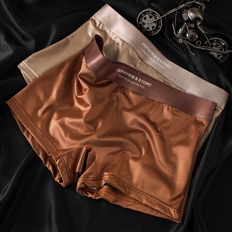 New Womens Satin Luxury Style Ice Silk Underwear