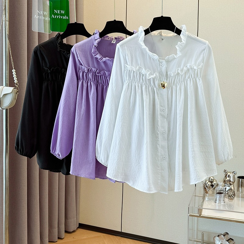 Full-length Tummy-covering Top For Early Autumn