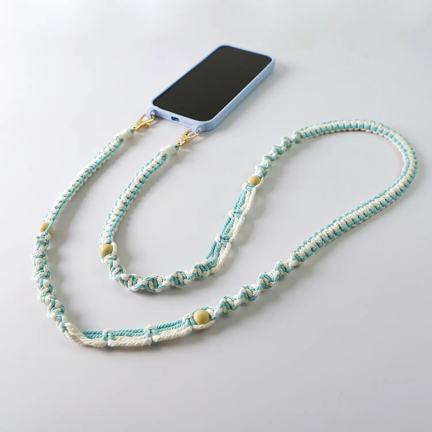 Niche Crossbody Mobile Phone Charm Handmade Weave