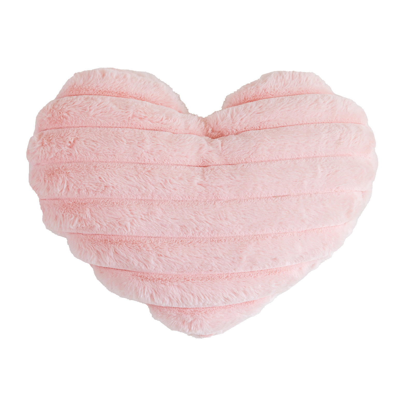 Striped Heart-Shaped Decorative Cushion For Princess-Style Girls Rooms And Living Rooms