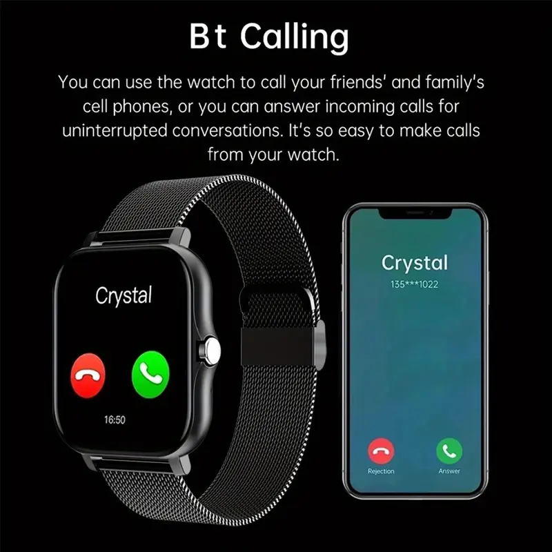 Smart Watch 144-inch Screen Full Touch Men
