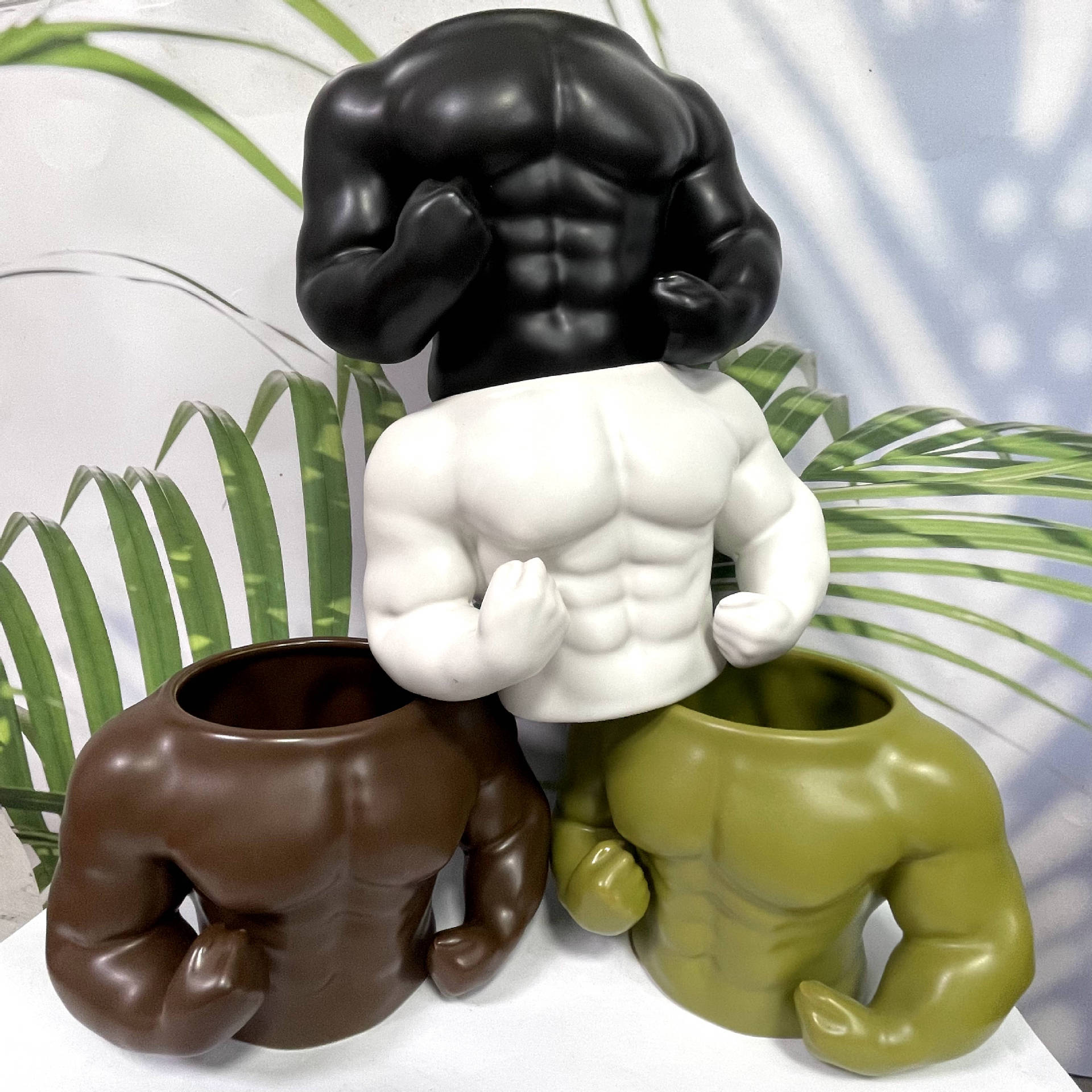 Sports Style Fitness 3D Stereo Firm Abs Ceramic Cup