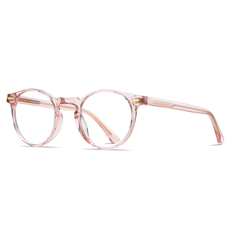 Retro Blue-light-blocking Glasses With TR90 Round Frames
