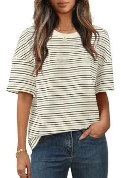 Fashion Casual All-matching Comfortable Short Sleeve Round Neck T-shirt - Wa40Rq250419Y159 - View 1