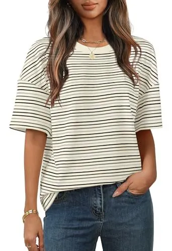 Fashion Casual All matching Comfortable Short Sleeve Round Neck T shirt Wa40Rq250419Y159 - Shop at LoveMi