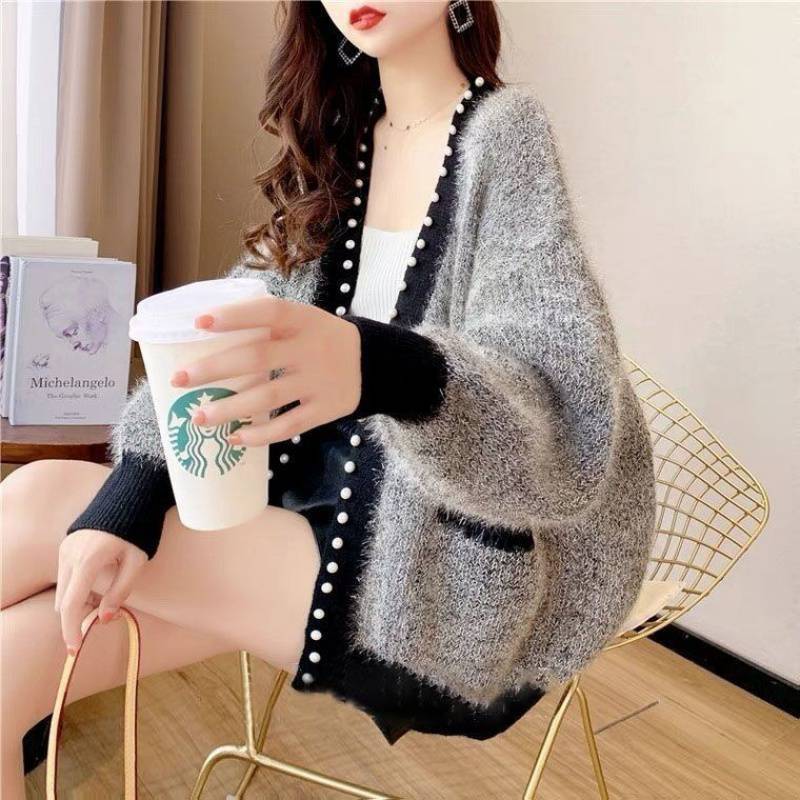 Long Sleeve Western Style Knitted Cardigan Sweater