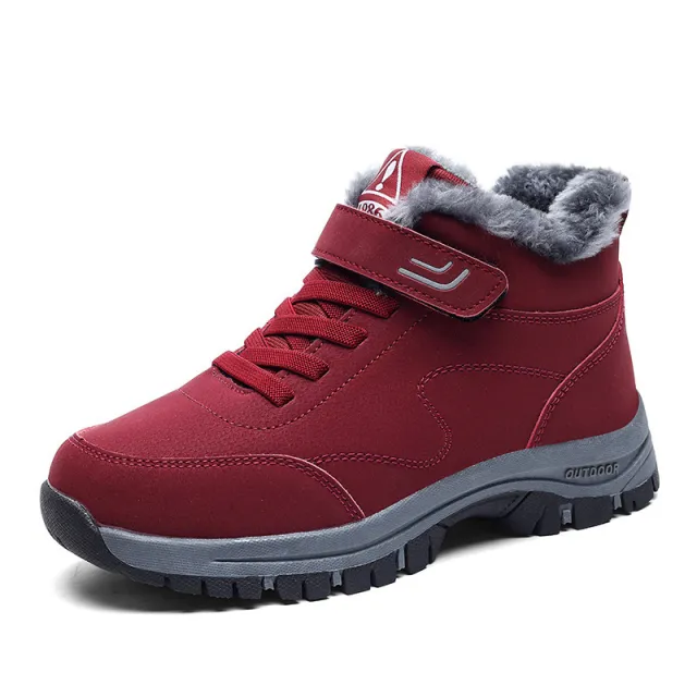 Snow Boots Winter Thicken Thermal Cotton Shoes Red - Shop at LoveMi