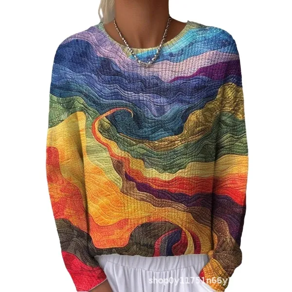 Sweet And Casual Women's Crew neck Sweatshirt With Print Style 11 - Shop at LoveMi