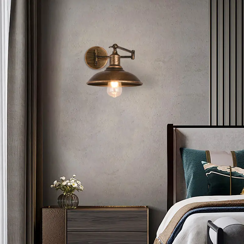 Chinese-style Indoor Swing-arm Wall Lamp