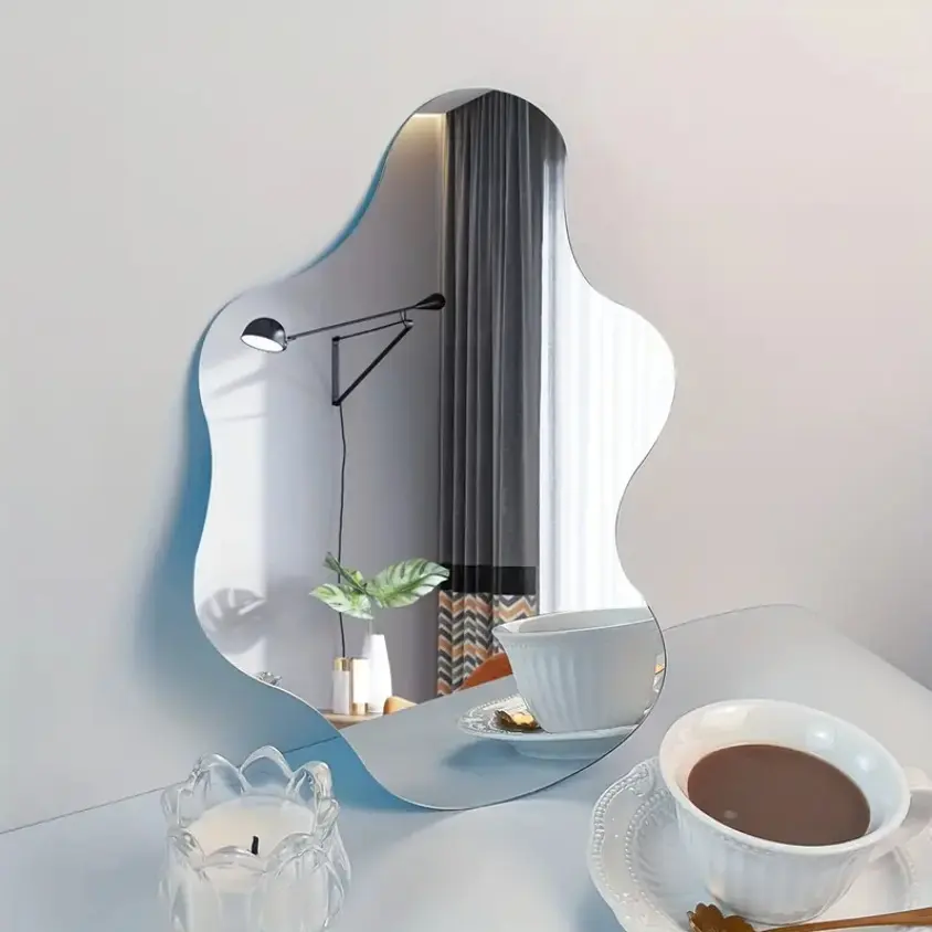 Cloud-shaped Mirror Acrylic Wall Background Decoration