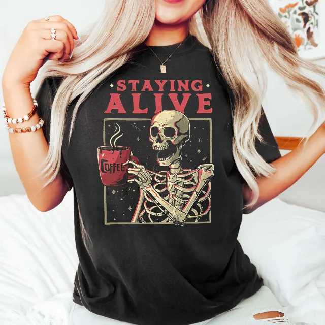 Fashion Round Neck Loose Letter Digital Printing Short Sleeve 331 - Shop at LoveMi
