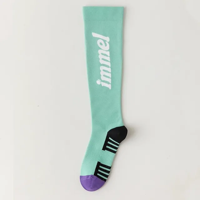 Sports Muscle Compression Socks Women's Elastic Long Green - Shop at LoveMi