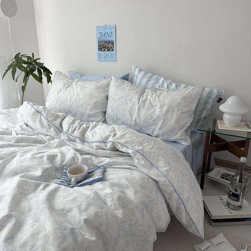 Cotton Duvet Cover, Botanical Print, picture 4 of 4