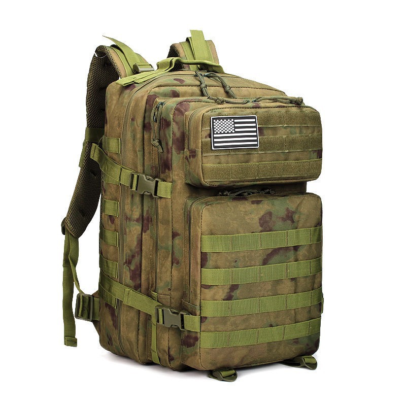 Outdoor 45L Tactical Backpack Hiking Mens And Womens Shoulder Bag 15