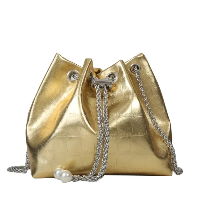 Special interest Design Laser Shoulder Crossbody Bag Gold - Shop at LoveMi
