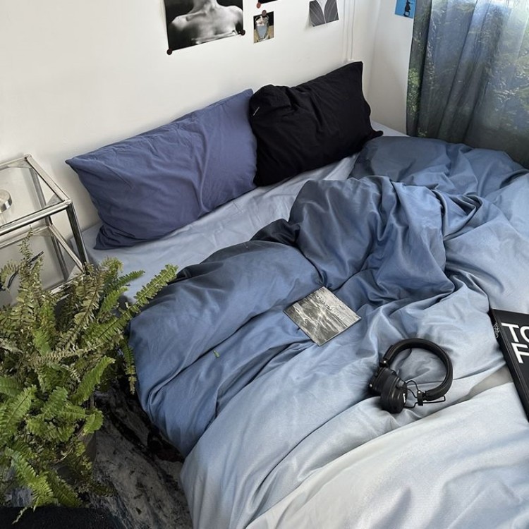 Washed Cotton Four-piece Bedding Set