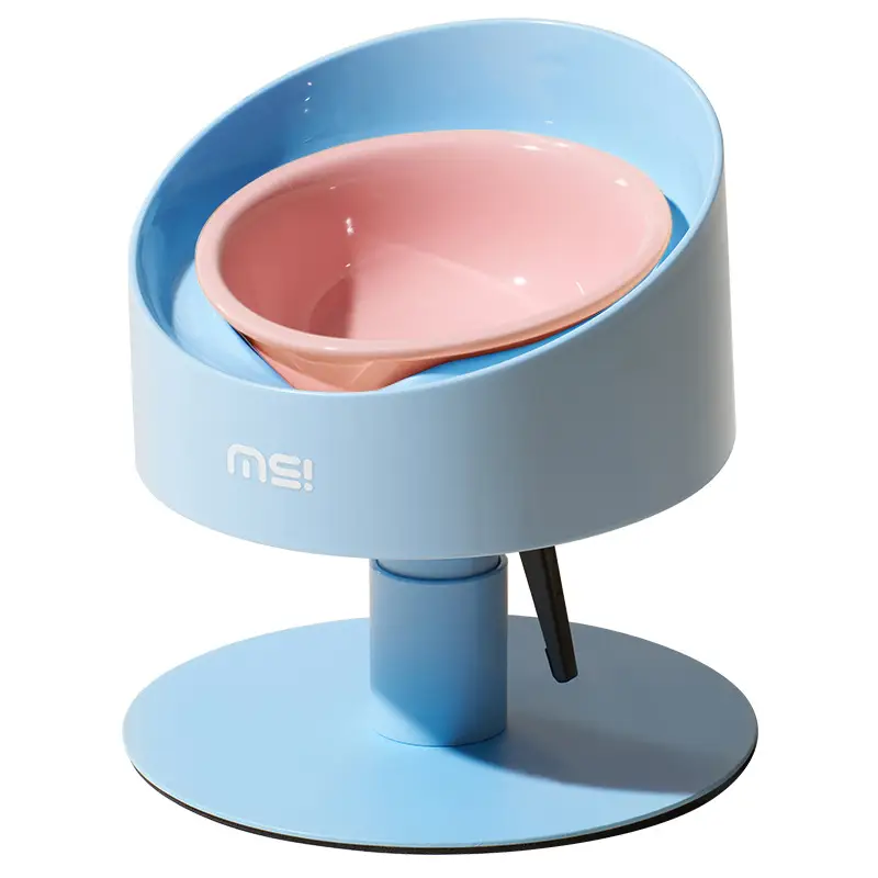 Mochi Sunflower Cat Bowl Ceramic Neck-Support Adjustable For Pets