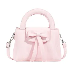 Women's Fashion Bowknot Shoulder Bag - Pink - View 1