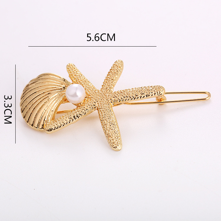 Starfish And Shell All Matching Hair Clip Geometric Frog