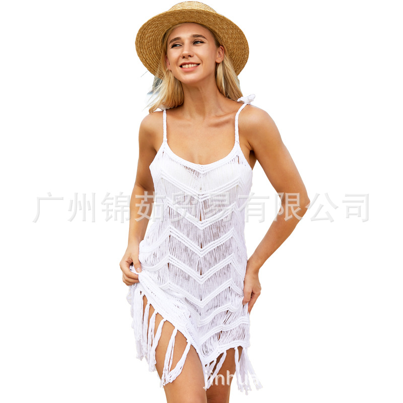 European And American Knitted Halter Skirt