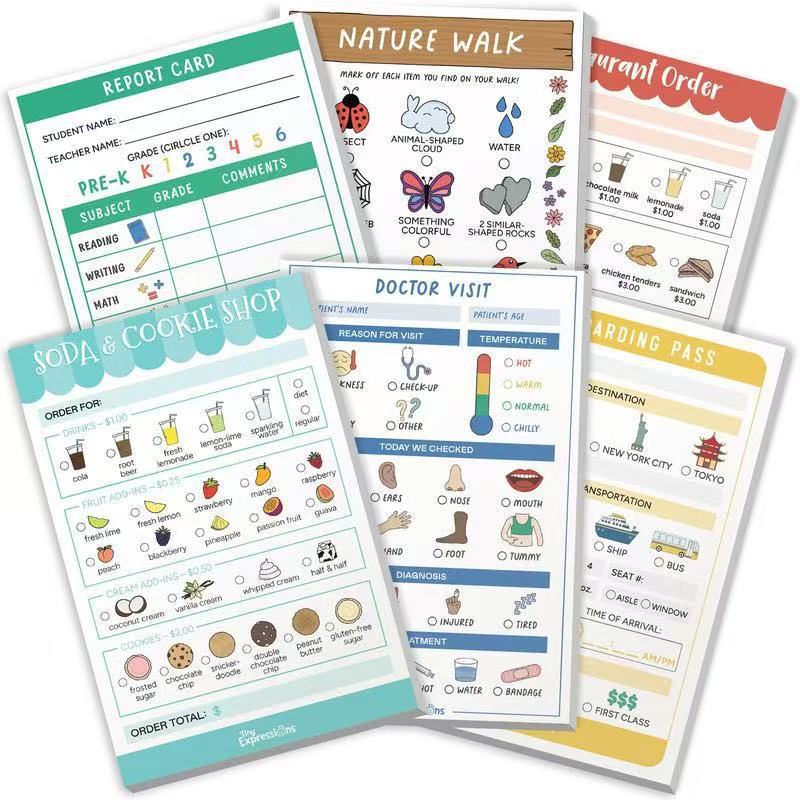 Childrens Role-Playing Interest Notebook In Stock 10