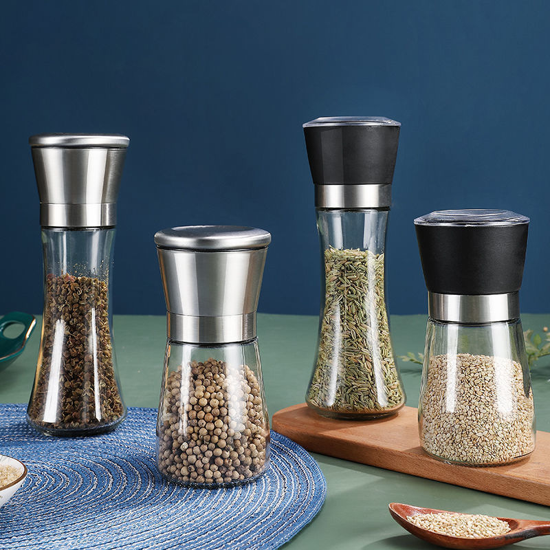 Manual Pepper Grinder Stainless Steel Grinding Bottle