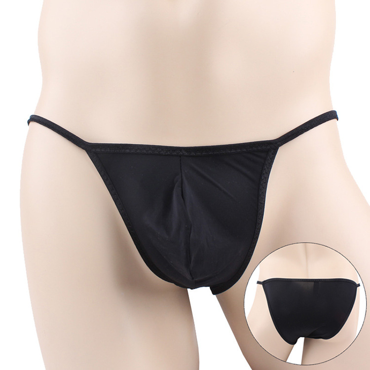 Title 9, Fashion Personality Ice Silk Waist Briefs Men