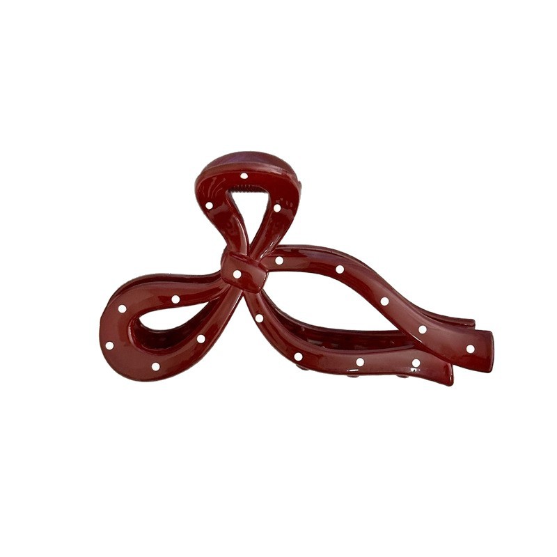 New Year Thickened Ankla Red Textured Stylish Premium Hair Clip
