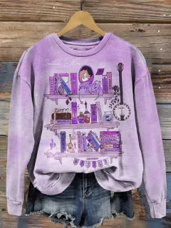 Women's Round Neck Super Plus Size Loose Casual Polyester Sweater - Ofsydl31-Xl - View 1