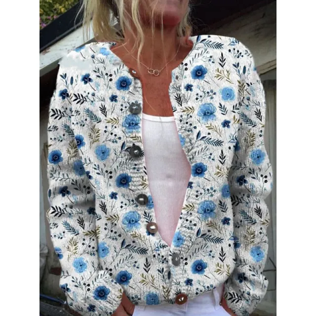 D Digital Printing Cardigan Knitted Coat Women's Early Spring And Autumn Coat E114Kkwy 69 4Xl - Shop at LoveMi