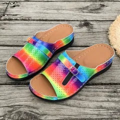 European And American Style Belt Buckle Stylish And Lightweight Slippers - Colour-43 - View 1
