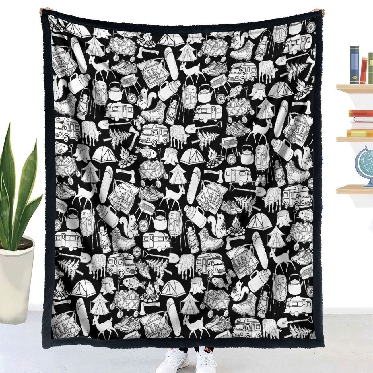 Polyester Throw Blanket with Brush, picture 8 of 12