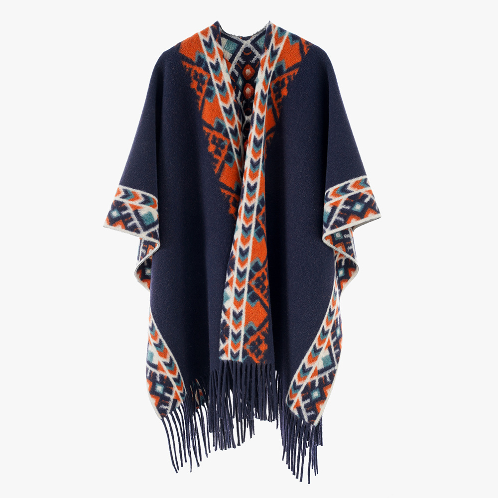 Travel Cloak Cashmere-like Double-sided Outer Scarf