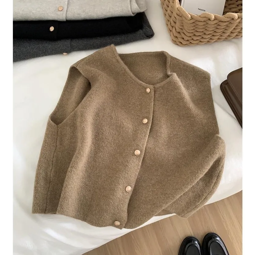 All-matching Pullover Fashion Thin Bottoming Casual - Camel
