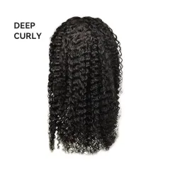 Human Hair Wig Full-head Wig - Deep Curly - View 1
