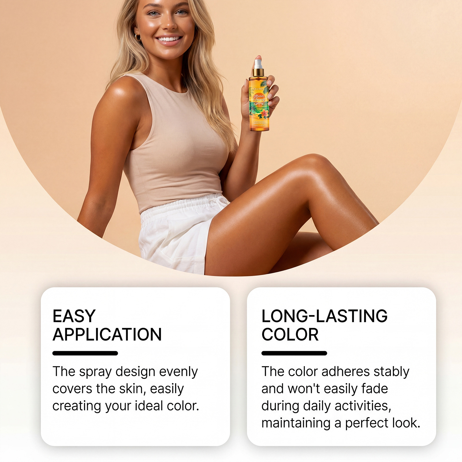 Even-Toning Darkening Spray For Summer Outdoor Use To Enhance Tanning 2