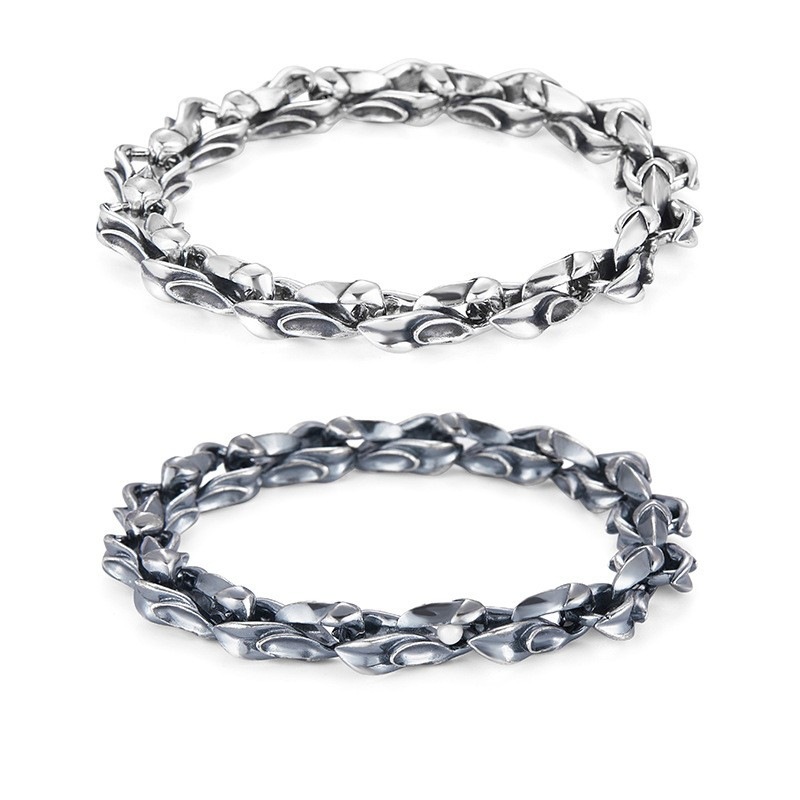 Retro Hollow Preserved Flower Bracelet Female Heavy Industry