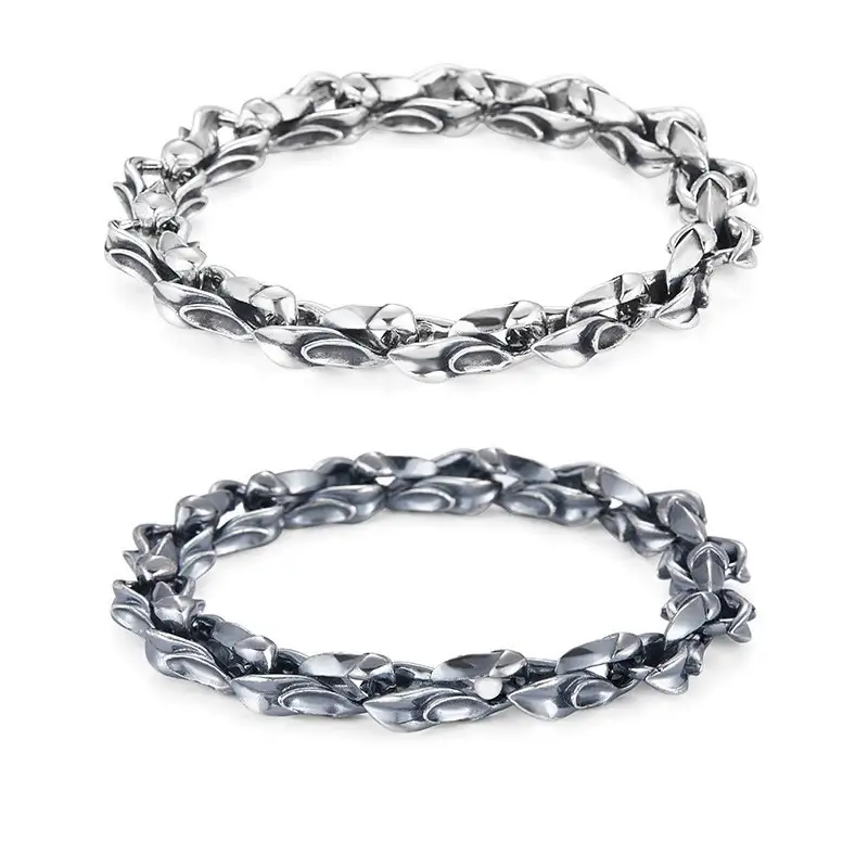 Retro Hollow Preserved Flower Bracelet Female Heavy Industry