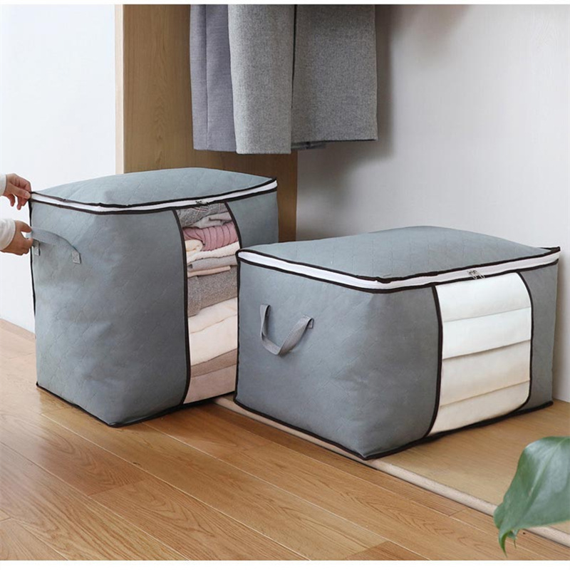 Non-woven Fabric Patchwork Storage Bag Rectangular Shape