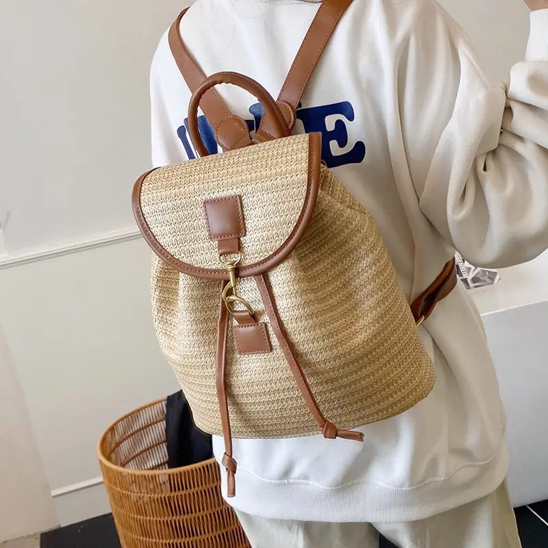 Vacation Travel Womens Woven Student Backpack